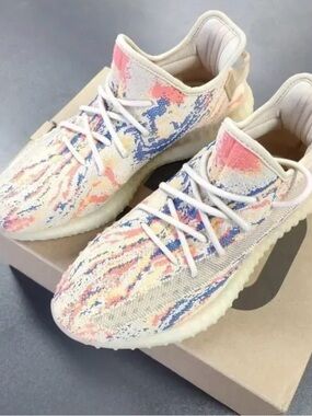Yeezy Sneakers in Cream, Pink, Blue, Yellow